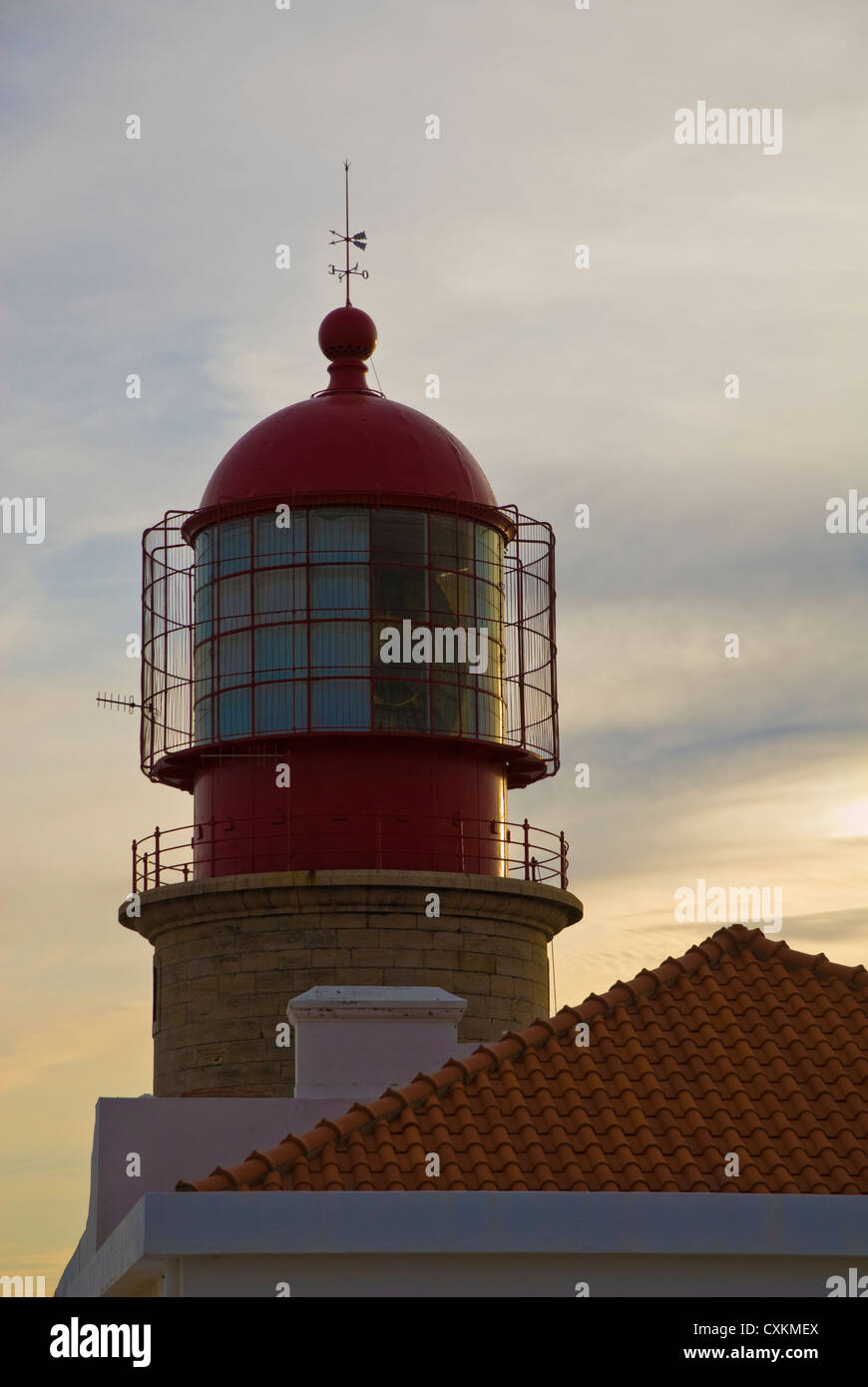 Leuchtturm Cabo de Sao Vicente Algarve portugal Europe Banque D'Images