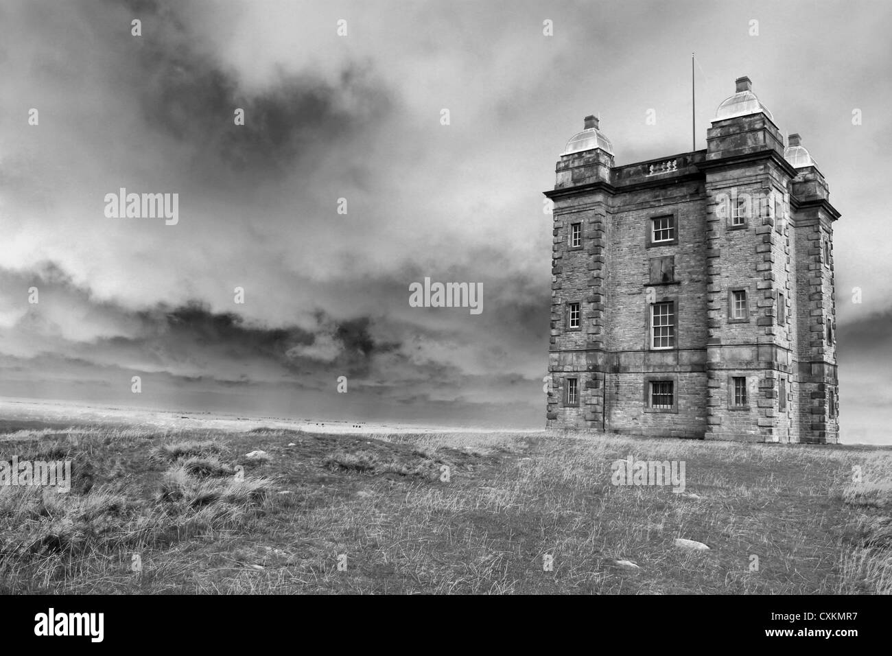 La cage à Lyme Park, Cheshire, Royaume-Uni l'origine un pavillon de chasse et plus tard a été utilisé comme un huis clos pour les prisonniers Banque D'Images