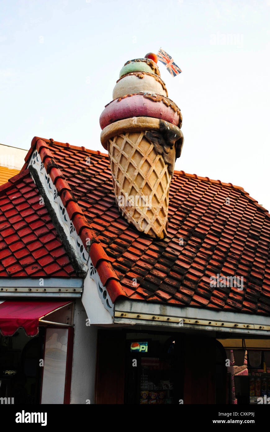 crème glacée maison Banque D'Images