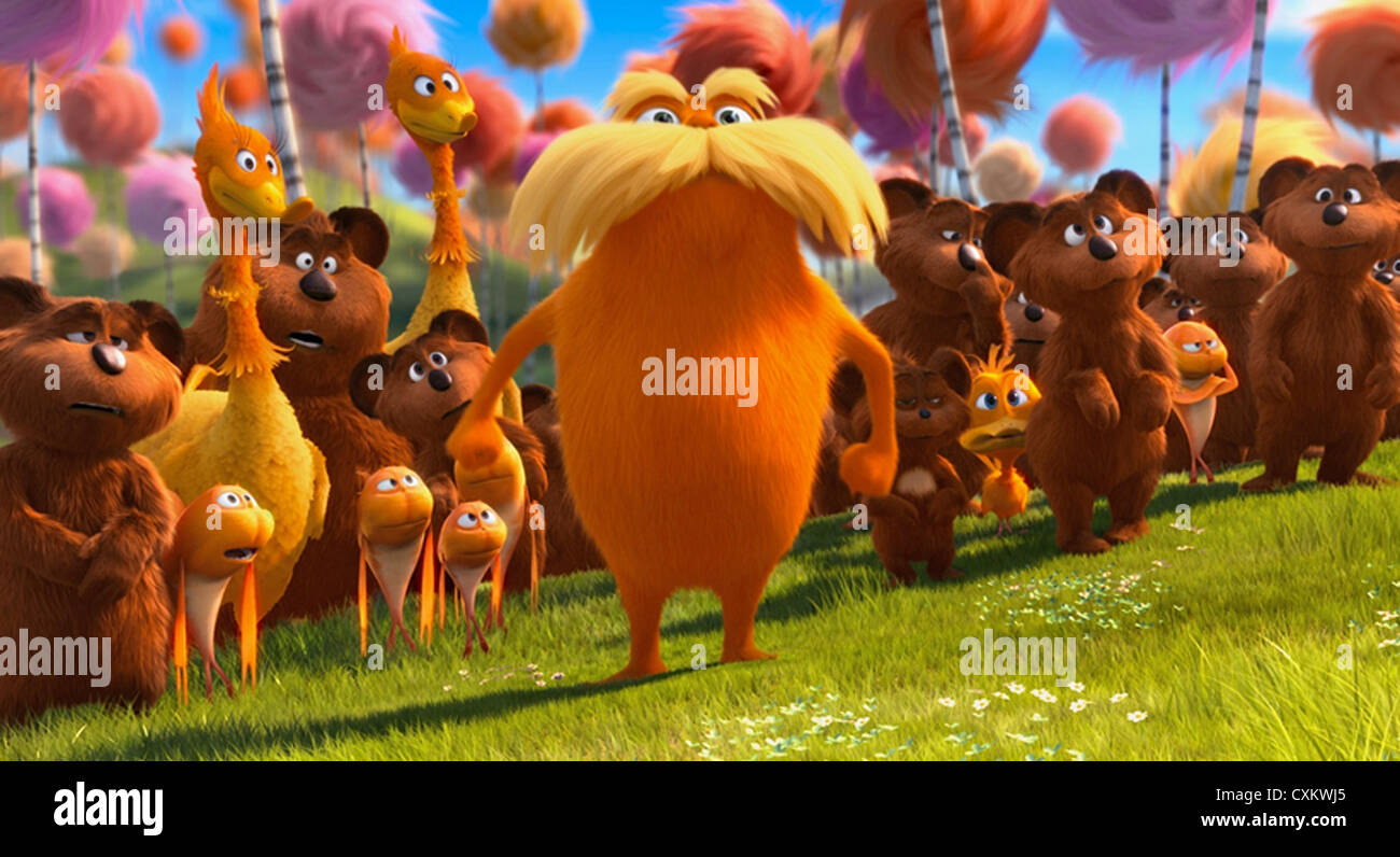 Le LORAX 2012 UNiversal animation film basé sur le livre de Dr Seuss Banque D'Images