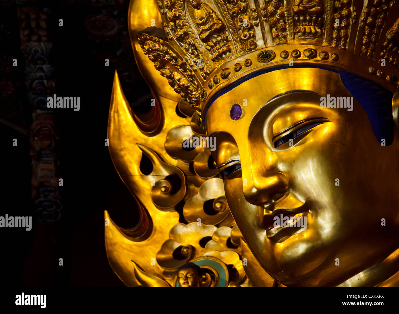 Chinese temple guan yin statue Banque de photographies et d’images à