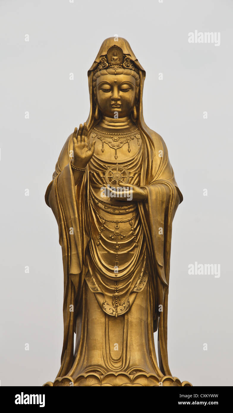 Statue guan yin goddess mercy Banque de photographies et d’images à
