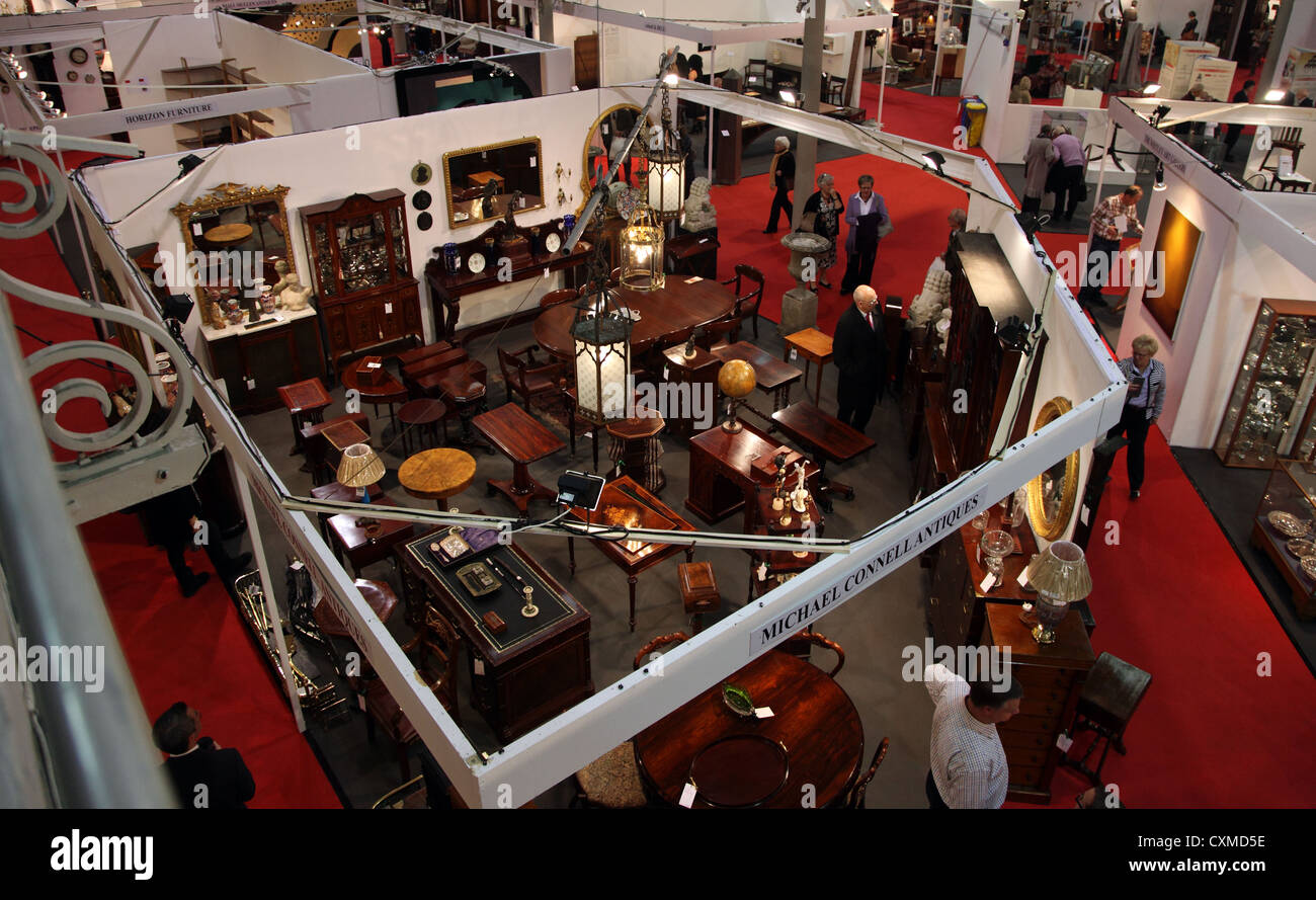 Antiquaires irlandais 47e salon annuel, Royal Dublin Society, Irlande Banque D'Images