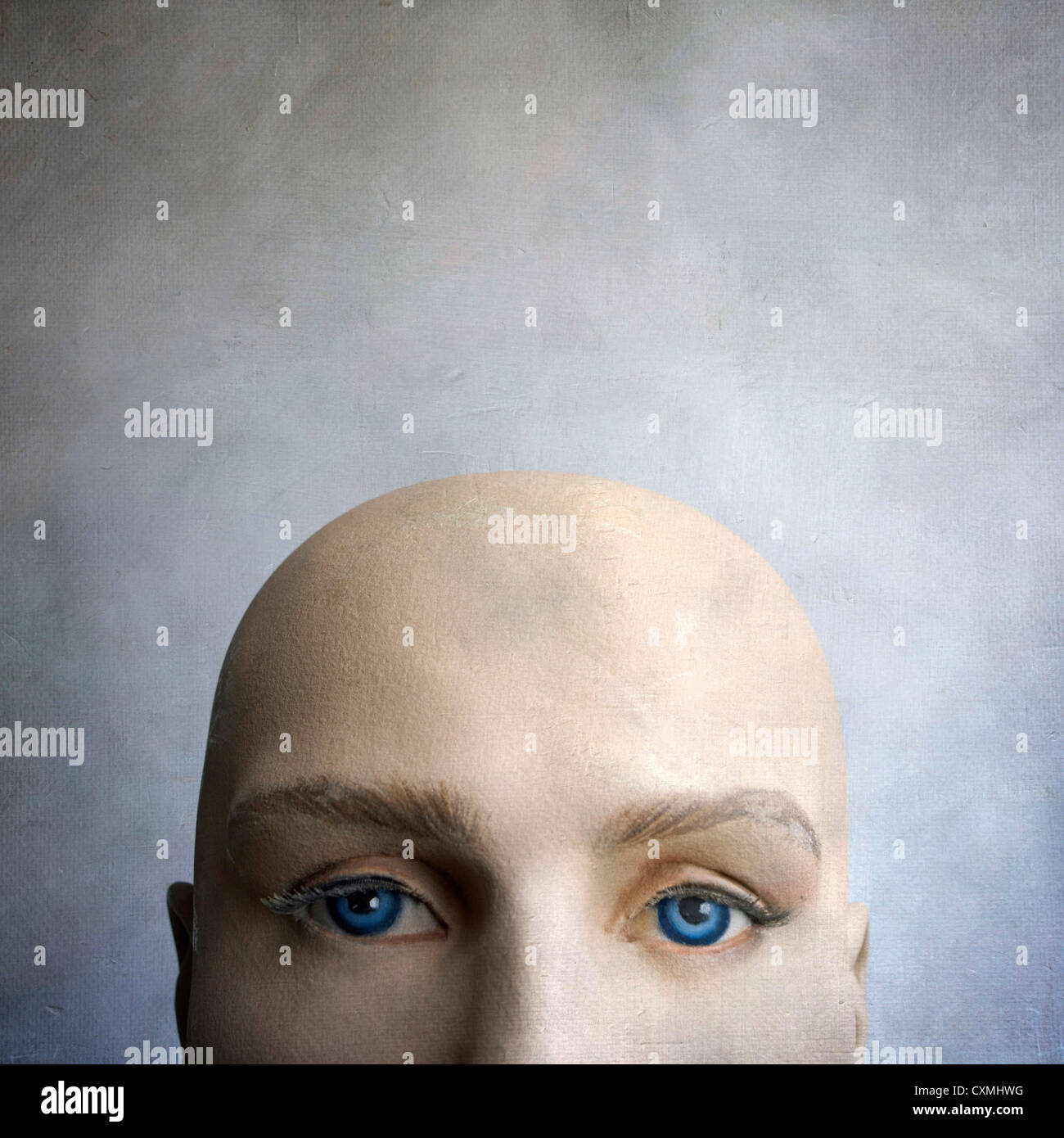 Tête à tête d'un mannequin - image texturée Banque D'Images