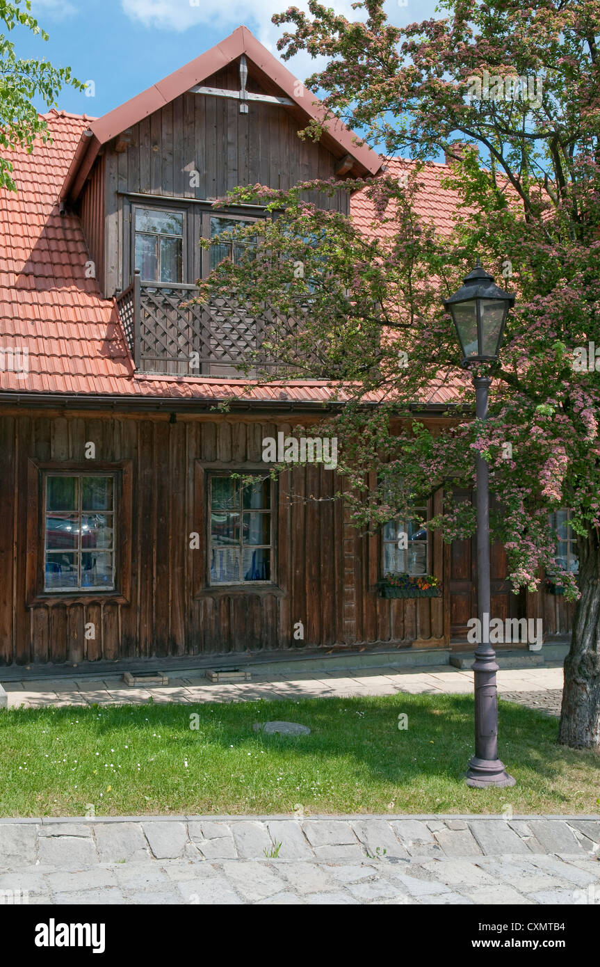 19e siècle l'architecture en bois à Dębica, Pologne. Banque D'Images 19e siècle l'architecture en bois à Dębica, Pologne. Banque D'Images