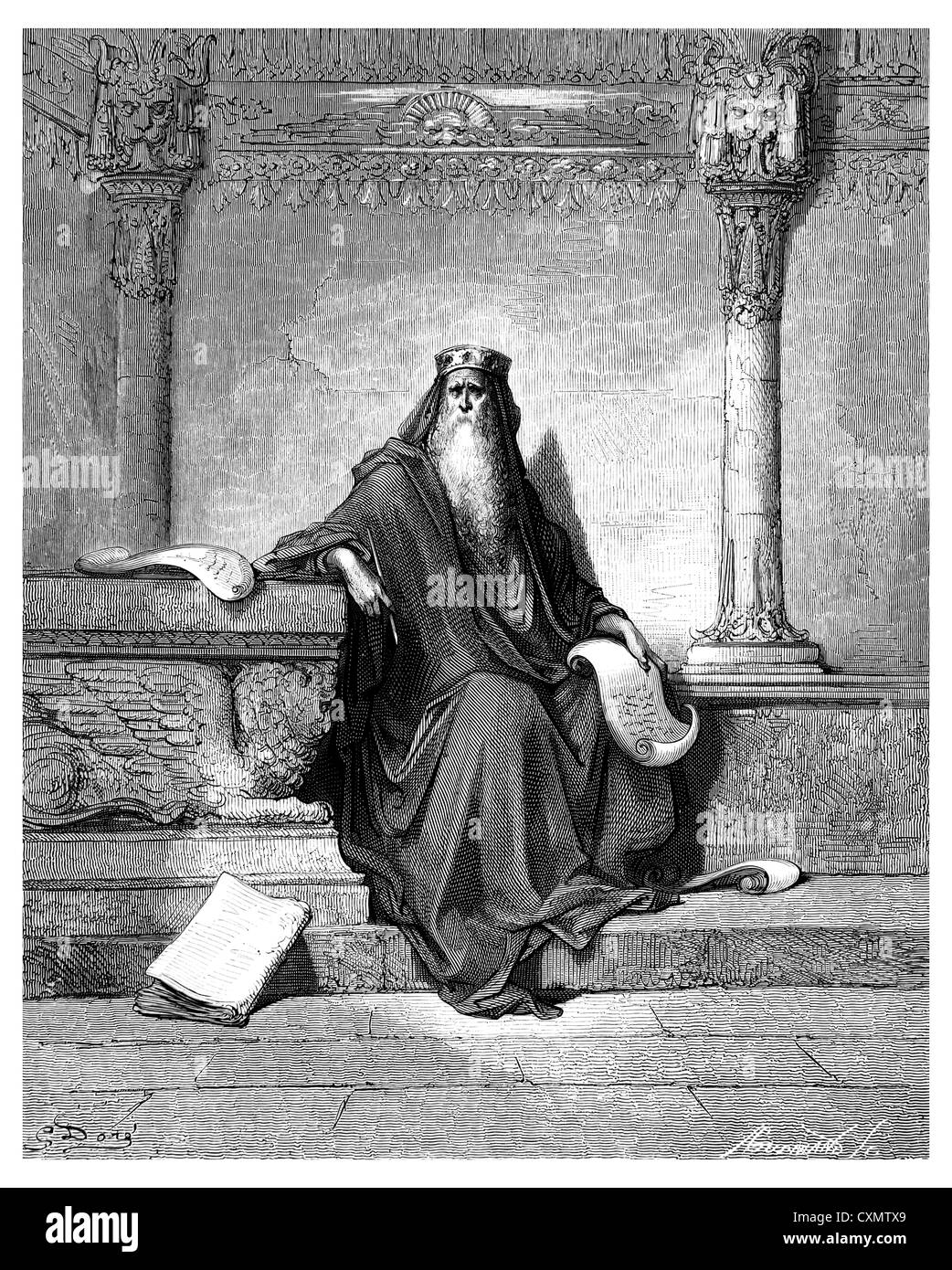 Panneau de salomon Banque d'images noir et blanc Alamy