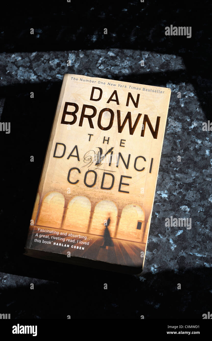 Dan Brown le Da Vinci code couverture de livre Banque D'Images