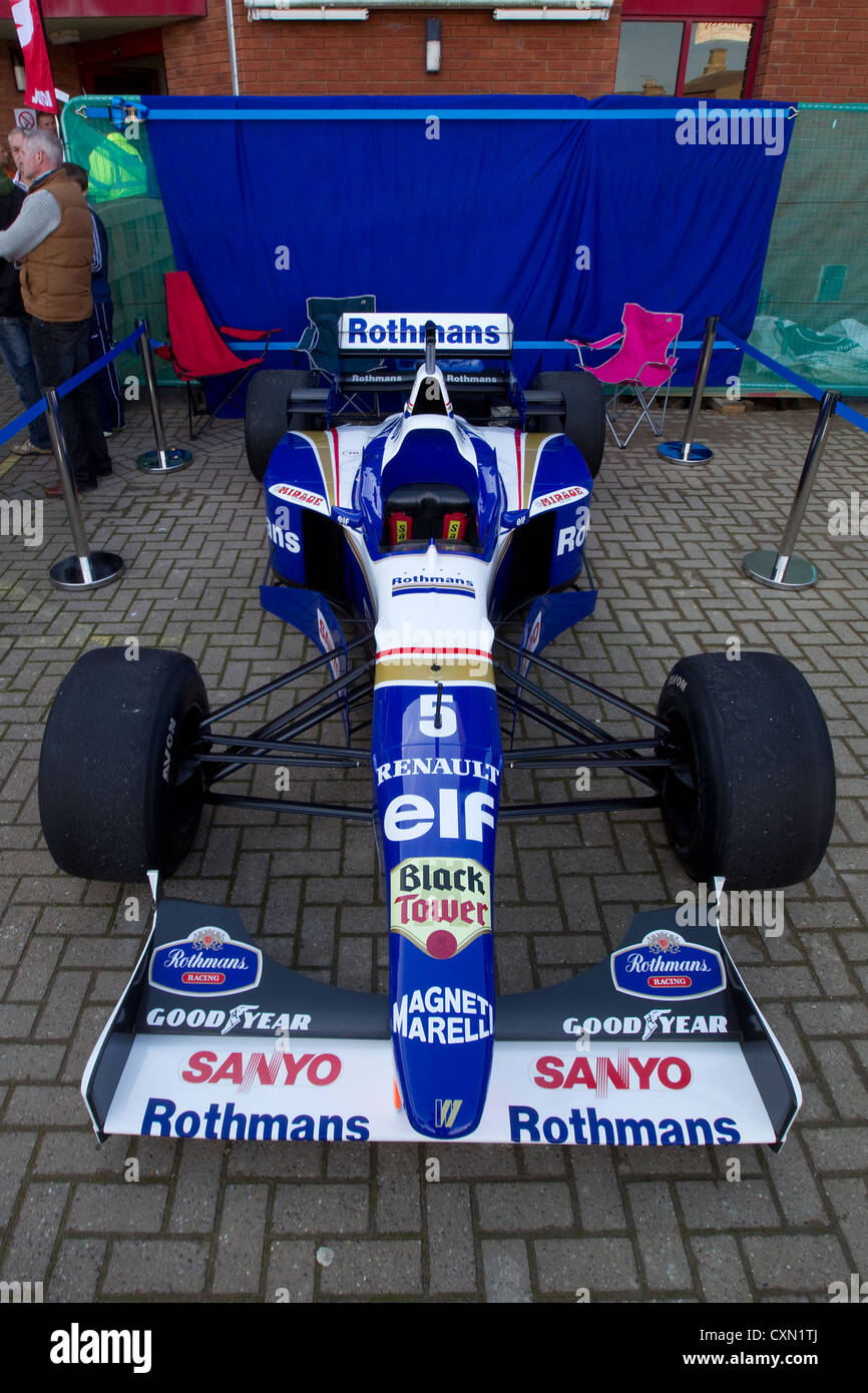 Bourne, Lincolnshire 7 Octobre 2012 : Damon Hill's 1996 William-Renault FW18 voiture de course de Formule 1 Banque D'Images
