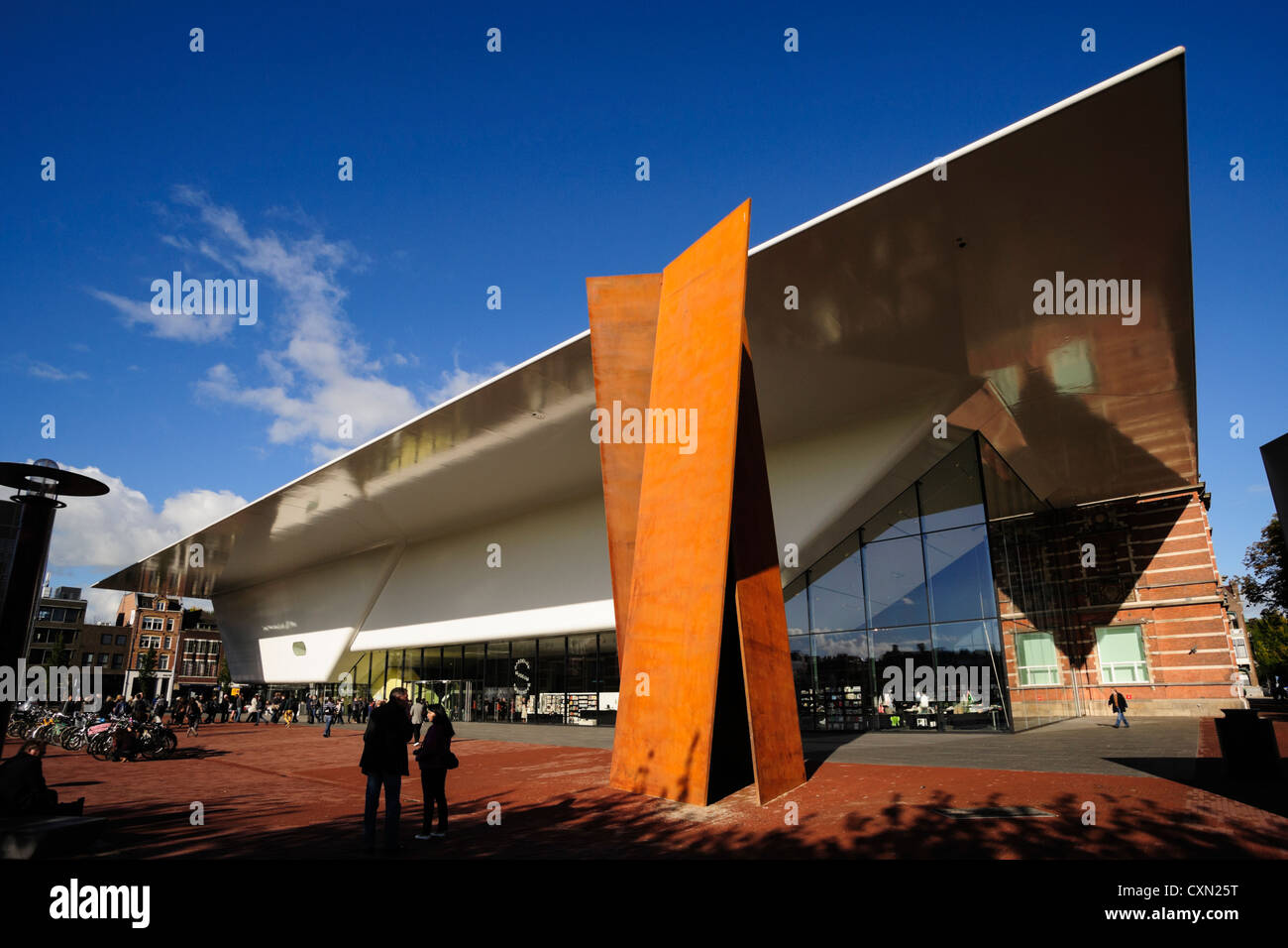 Le musée de Stedelijk après sa réouverture en septembre 2012, Amsterdam, Pays-Bas Banque D'Images