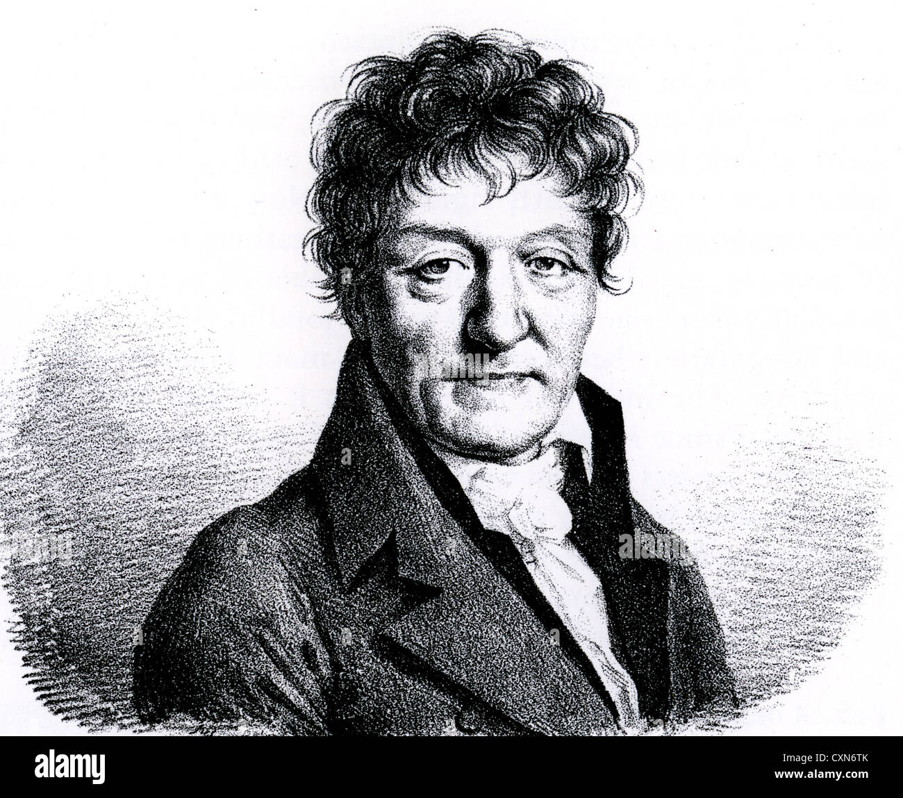 LAZARE CARNOT (1753-1823) homme politique français, et ingénieur dans une gravure de 1794 en tant que président de la Convention Nationale Banque D'Images