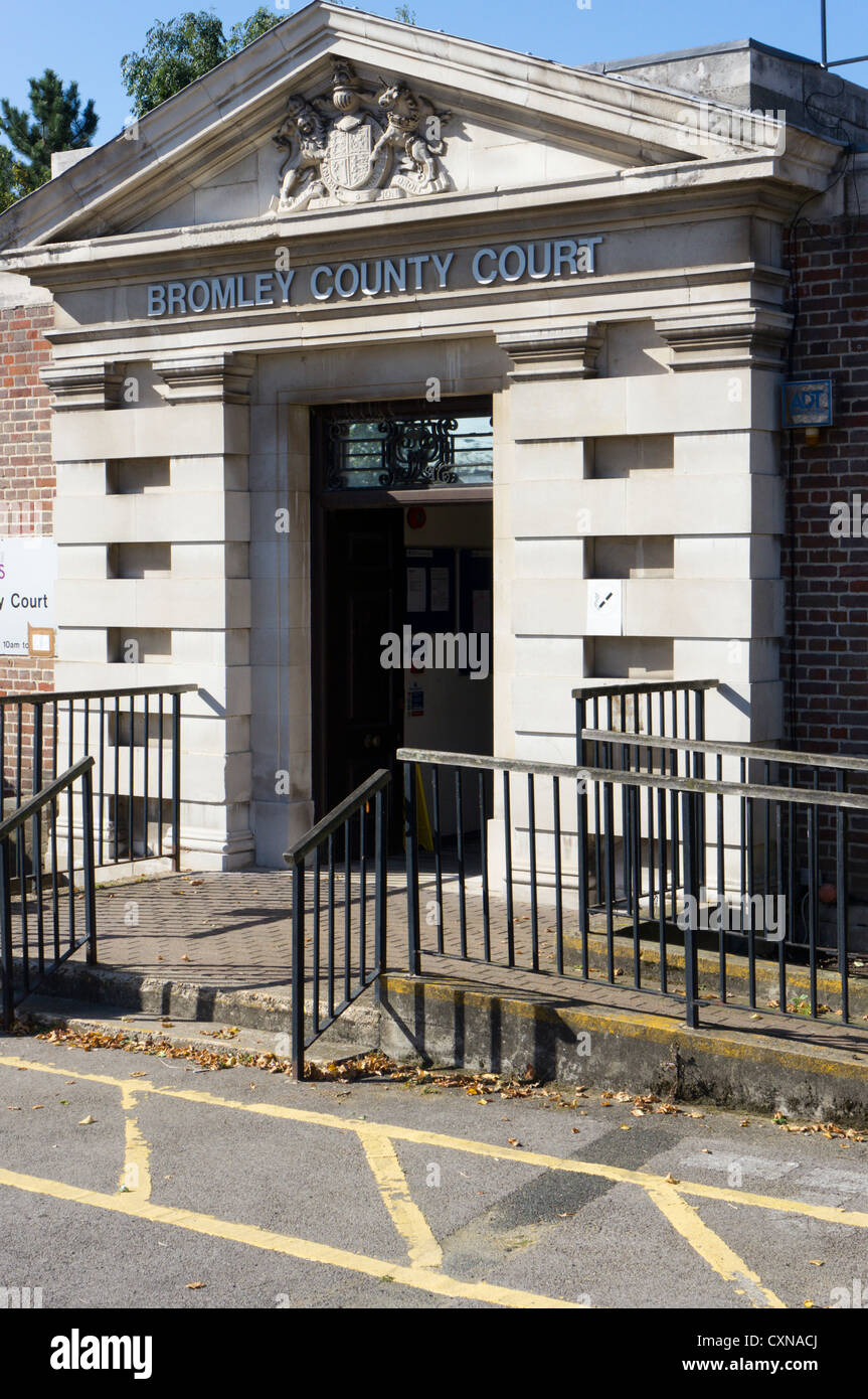 Bâtiment de la Cour de comté de Bromley. Banque D'Images