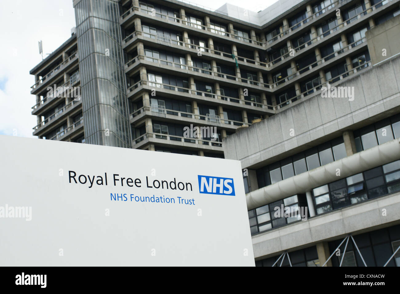 Le Royal Free Hospital de Hampstead, Londres Banque D'Images
