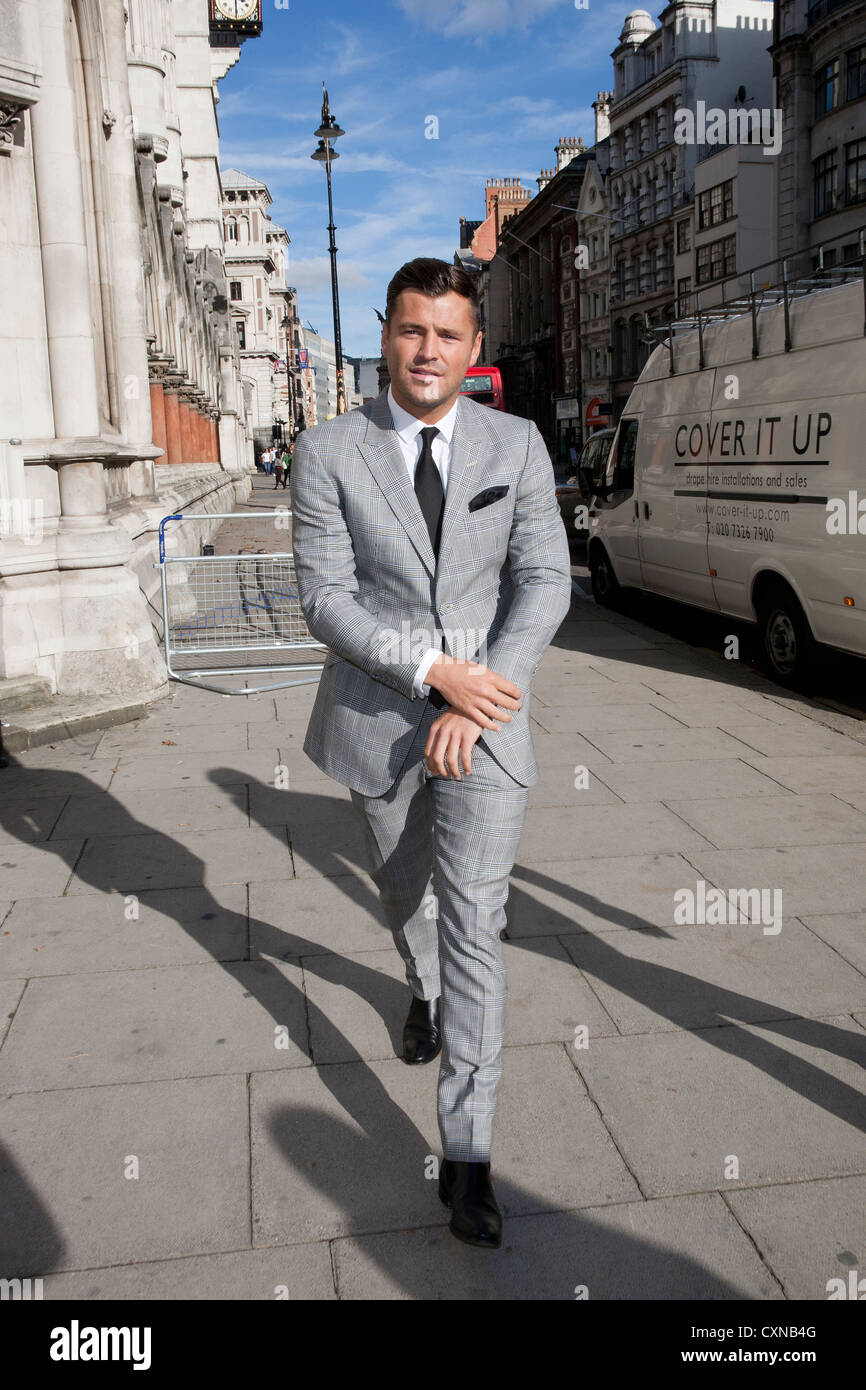 Mark Wright participe à l'aspect Show 2012 en association avec les cosmétiques Smashbox au Royal Court, London Banque D'Images