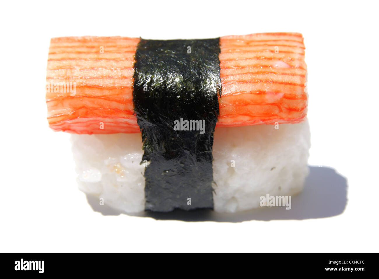 Le Surimi Sushi , sushi Viande de crabe artificiel Banque D'Images