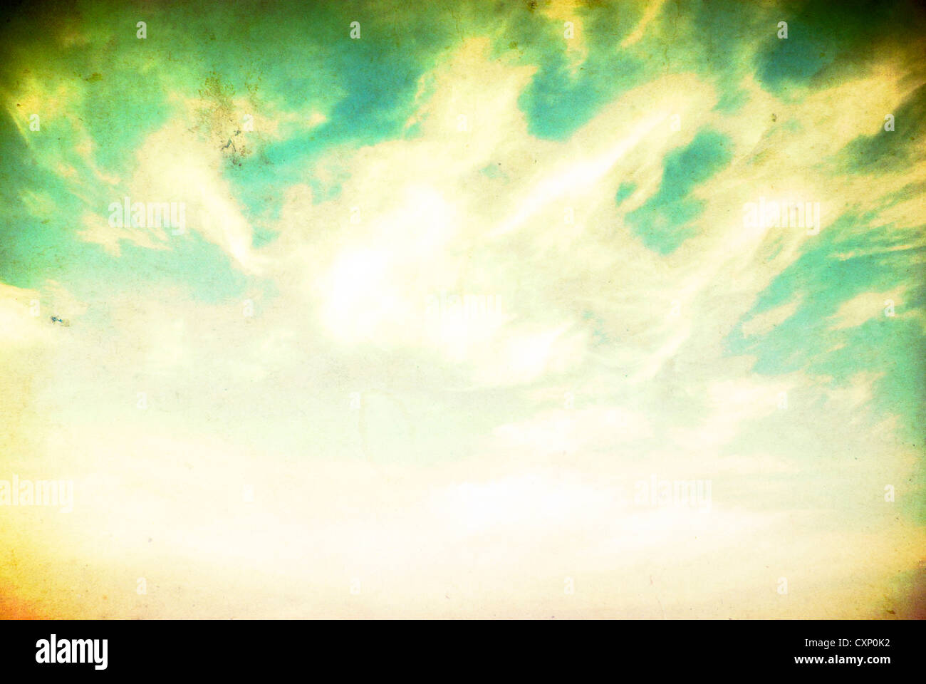 Image retro de ciel nuageux Banque D'Images