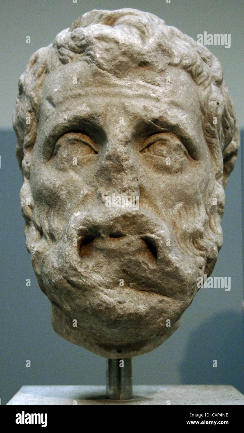 Hérode Atticus (101-177). Aristocrate grec et consul. Buste. En. 177-180 AD. Probablement d'Alexandrie. British Museum. Banque D'Images
