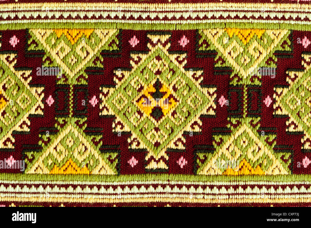 Ancient thai tissé Banque D'Images