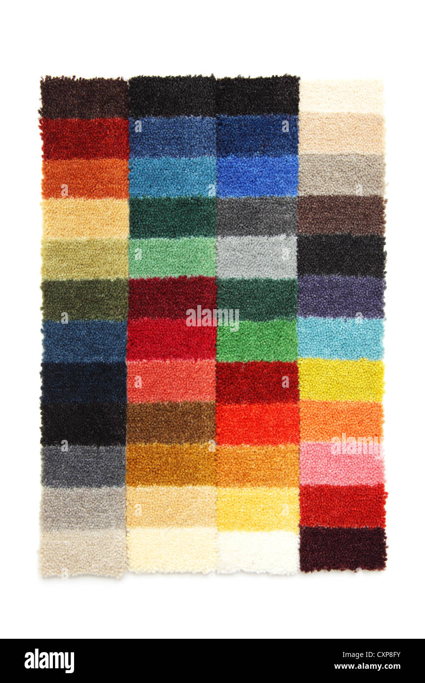 Des échantillons de tapis threads couleur Banque D'Images