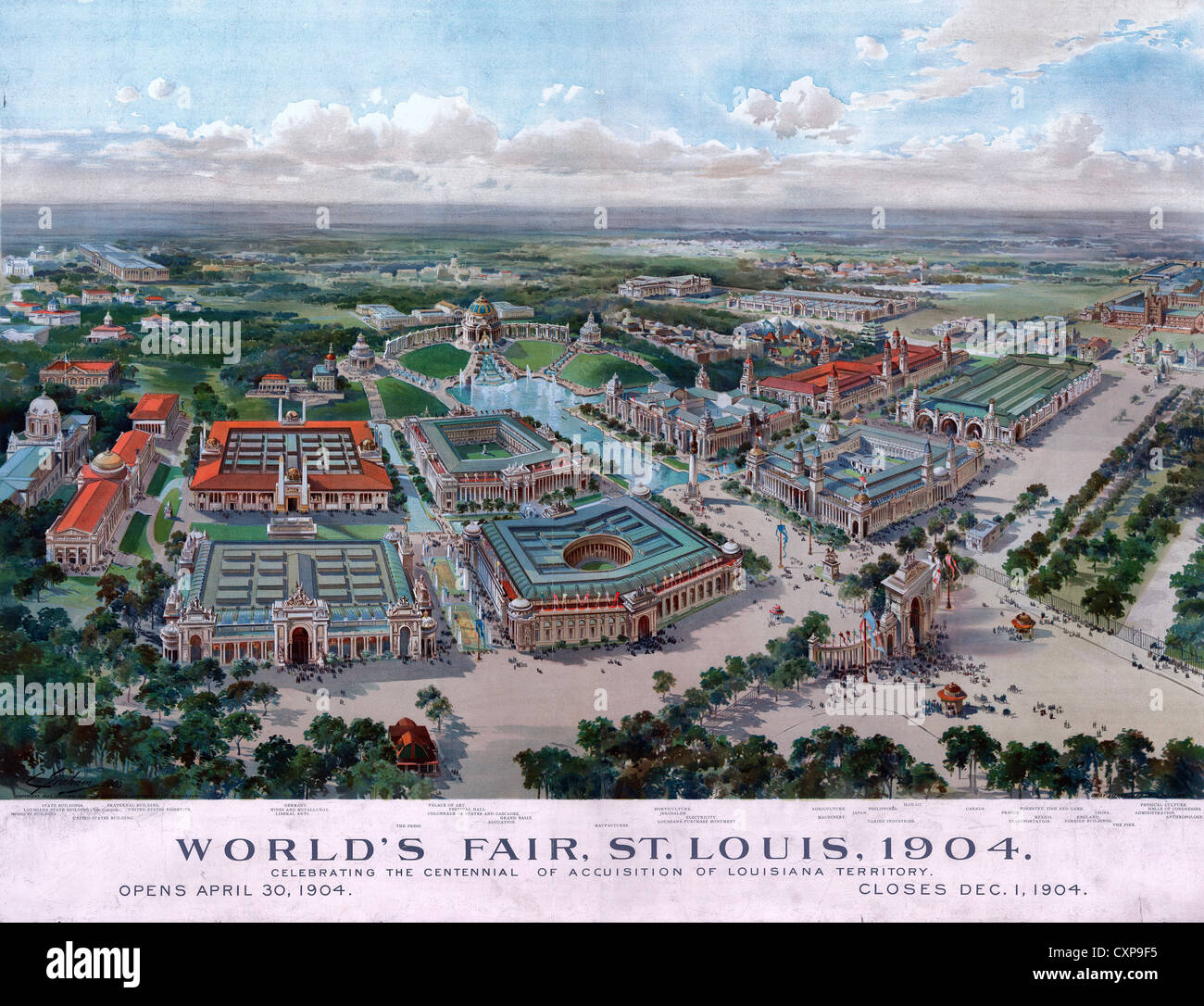 World's Fair, St Louis, Missouri, 1904 Banque D'Images