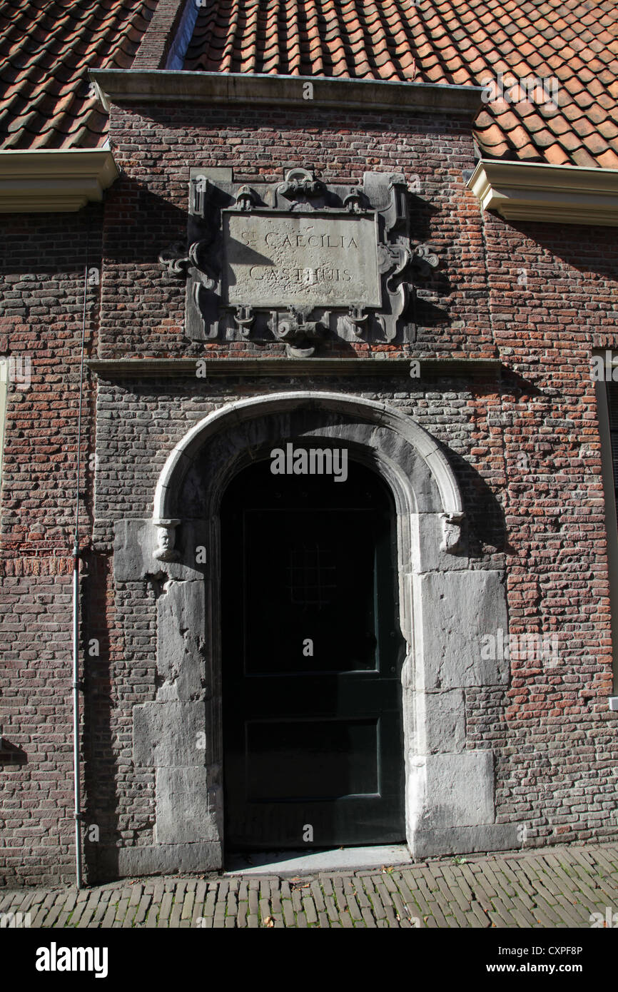 Saint caecilia gasthuis,couvent monastère,musée,boerhaave.Leiden.Netherlands Banque D'Images