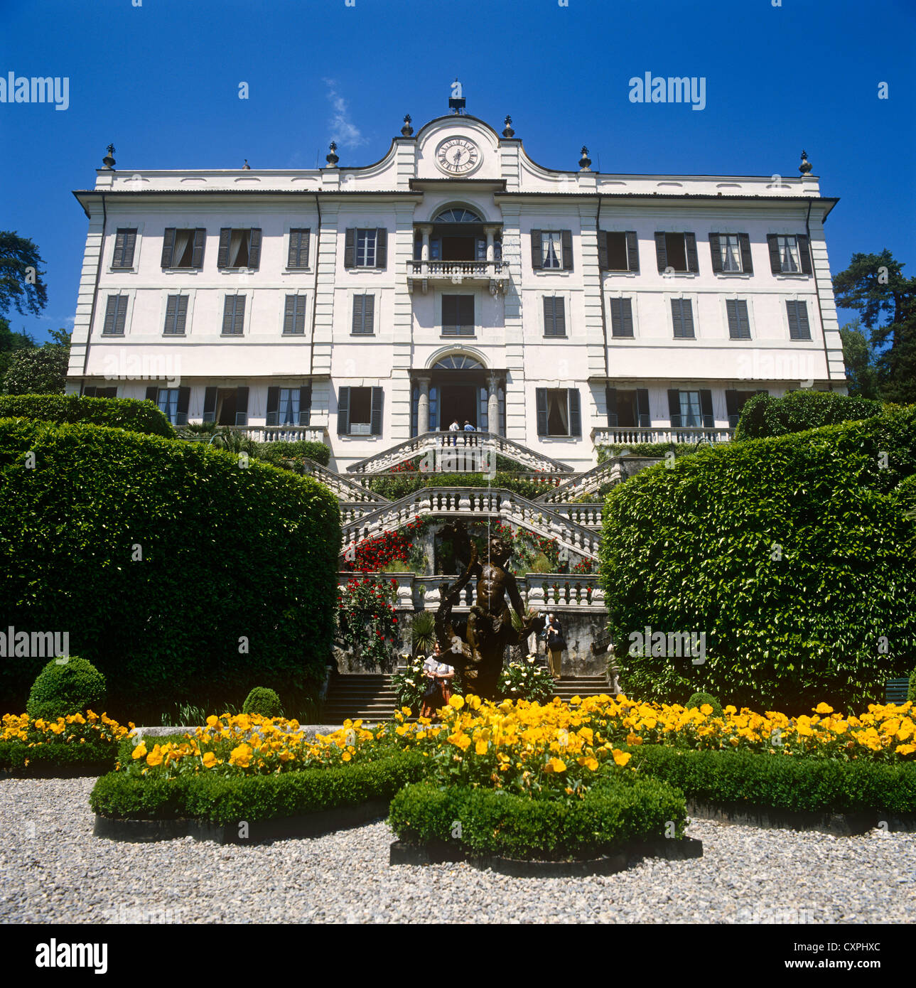 Villa Carlota et jardins du Lac de Côme Italie Banque D'Images