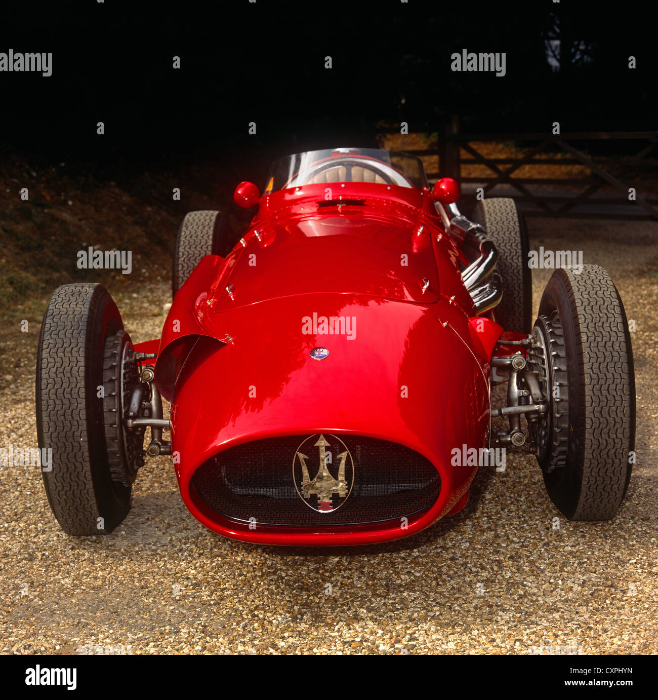 Maserati racer extérieur rouge Banque D'Images