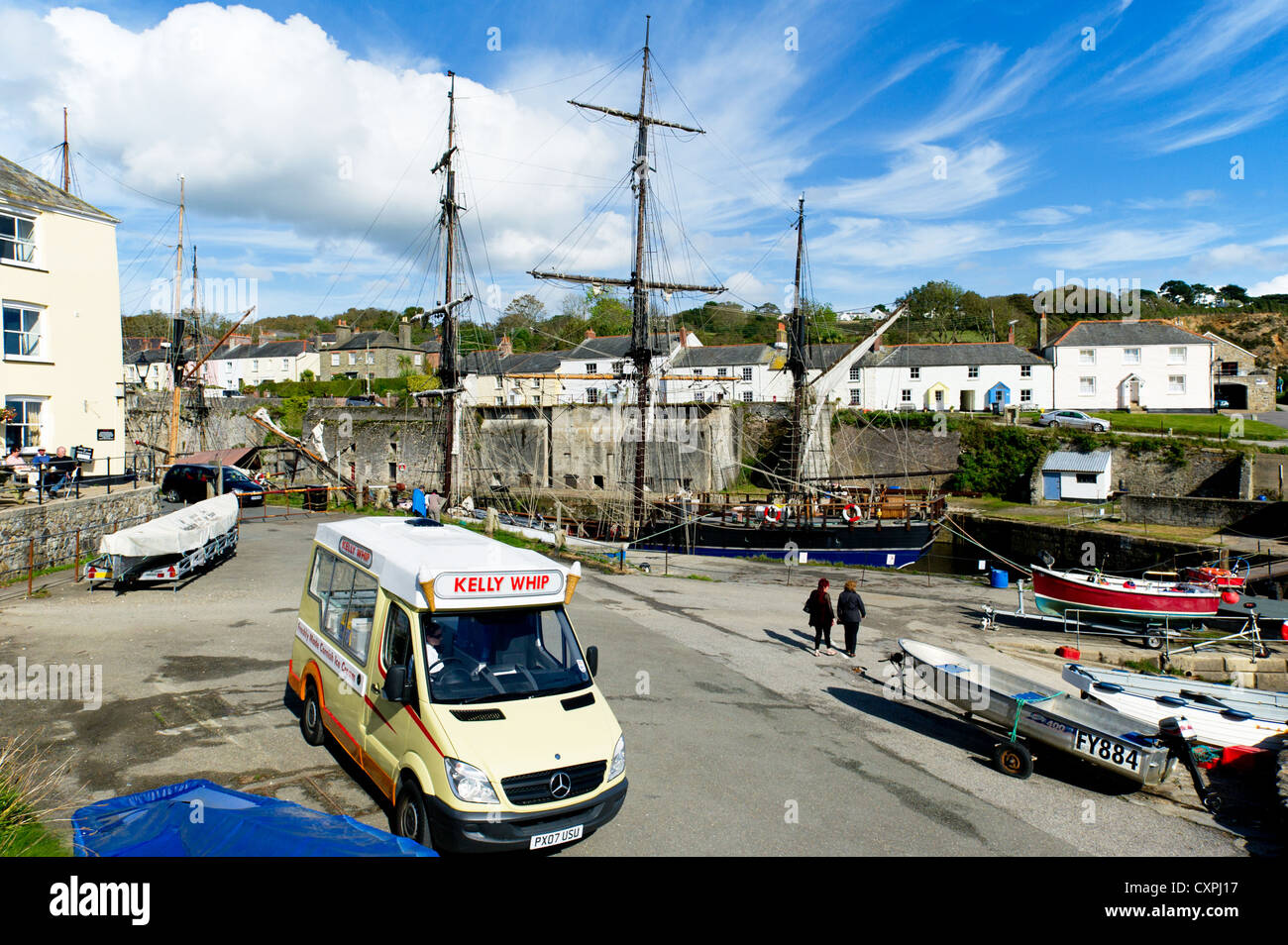 Port de Charlestown à Cornwall Banque D'Images