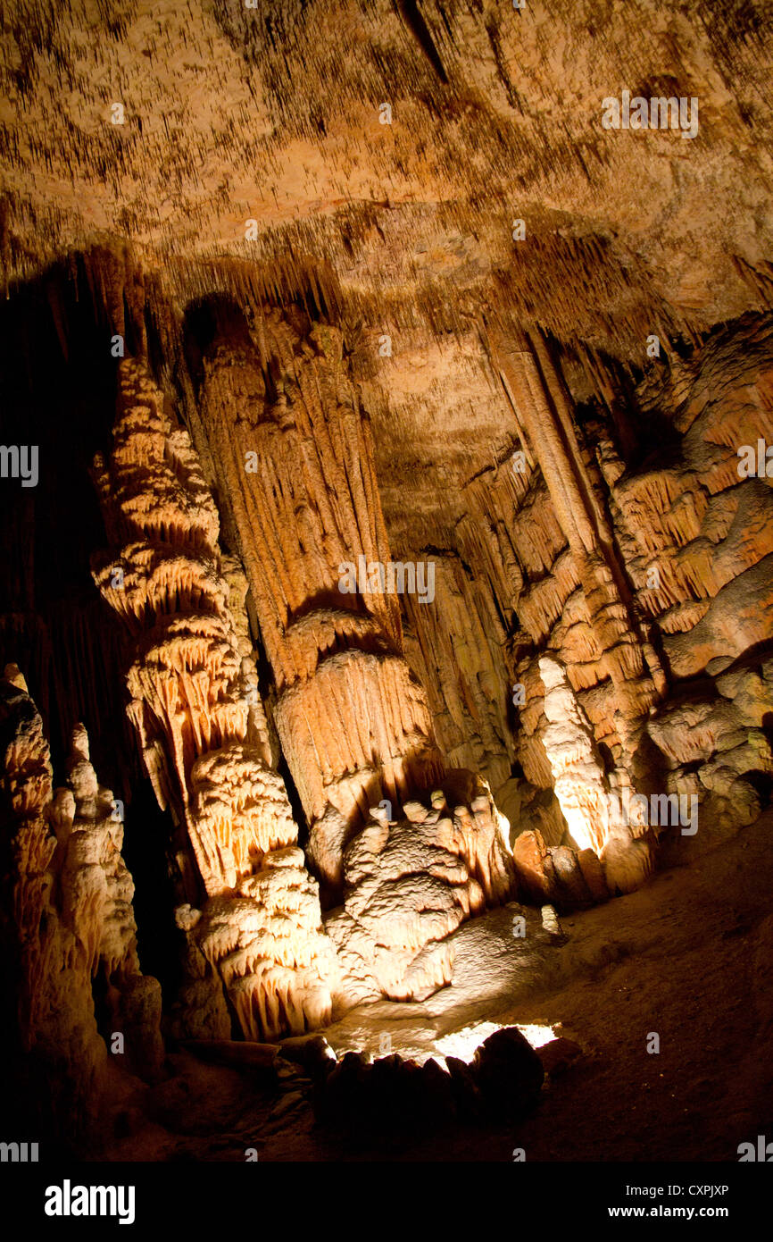 Mallorca Coves del Drac Cuevas del Drach Cave (Grotte du Dragon), Porto Cristo, Majorque, Îles Baléares, Espagne Banque D'Images