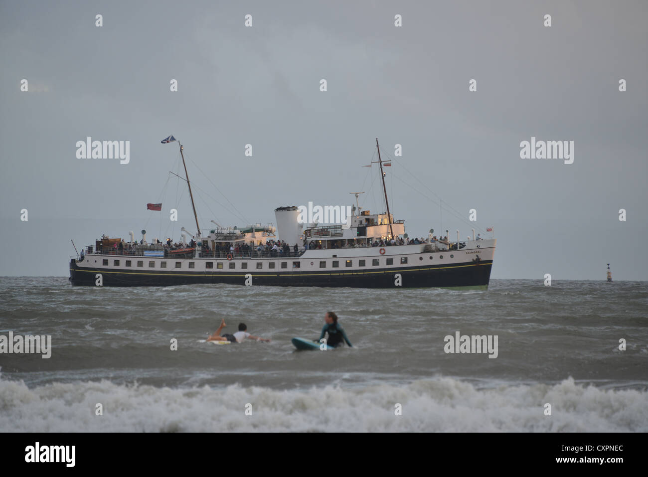 Le bateau à vapeur Waverley Porthcawl Banque D'Images