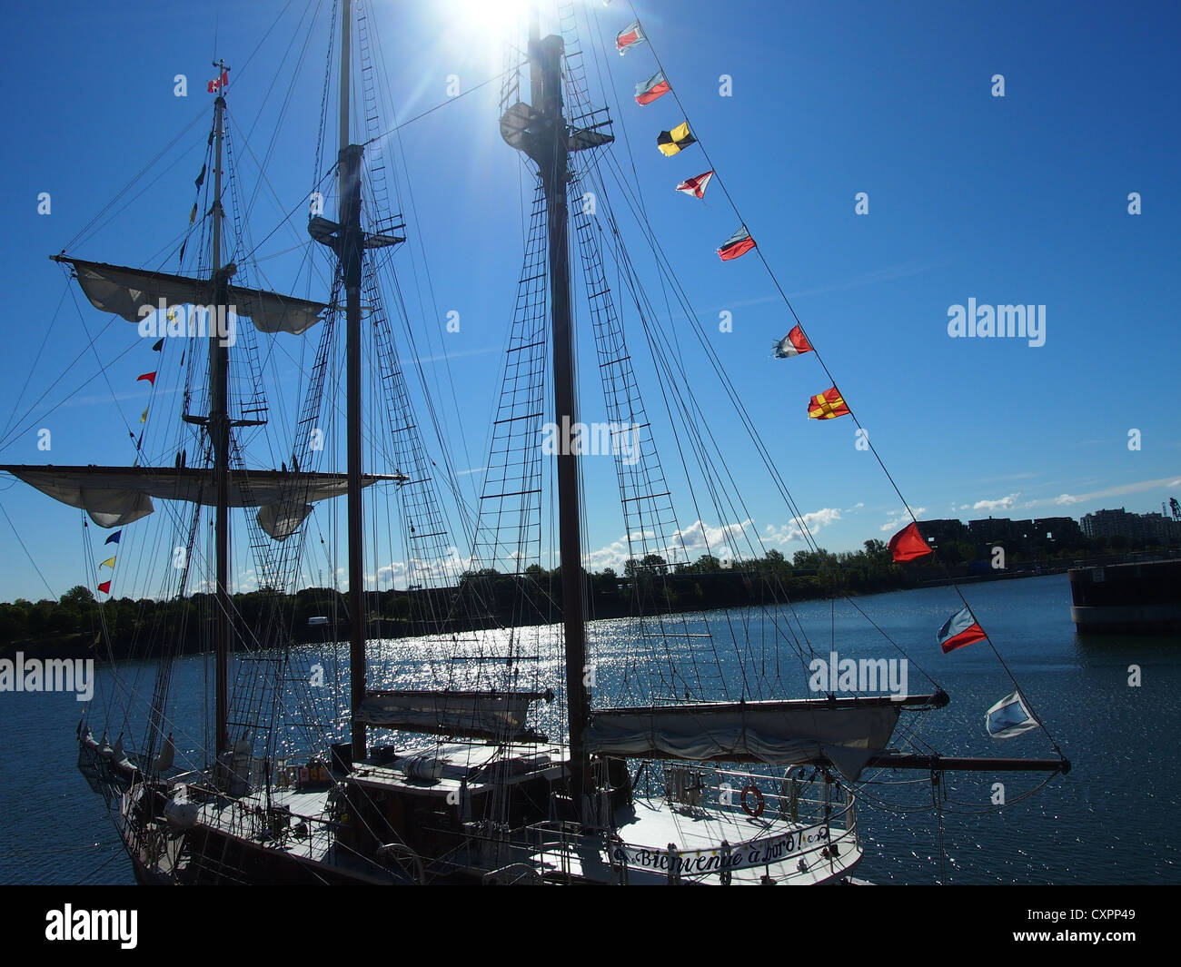 Tall Ship on a sunny day Banque D'Images