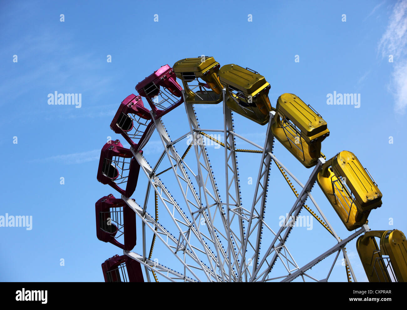 Carnaval haut en couleurs ride à l'Oktoberfest Munich Banque D'Images