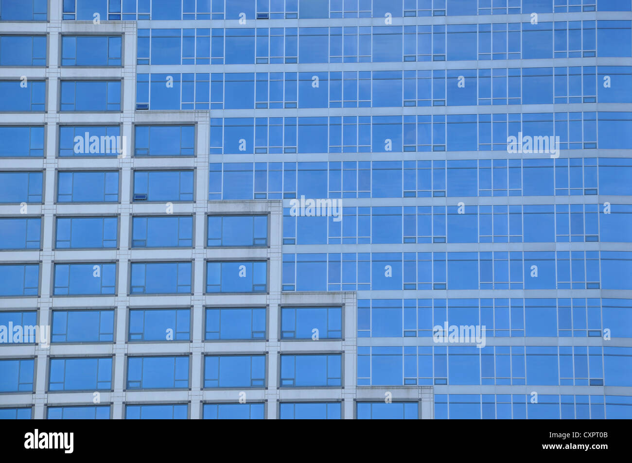 Fenêtre bleu bâtiment affaires Banque D'Images
