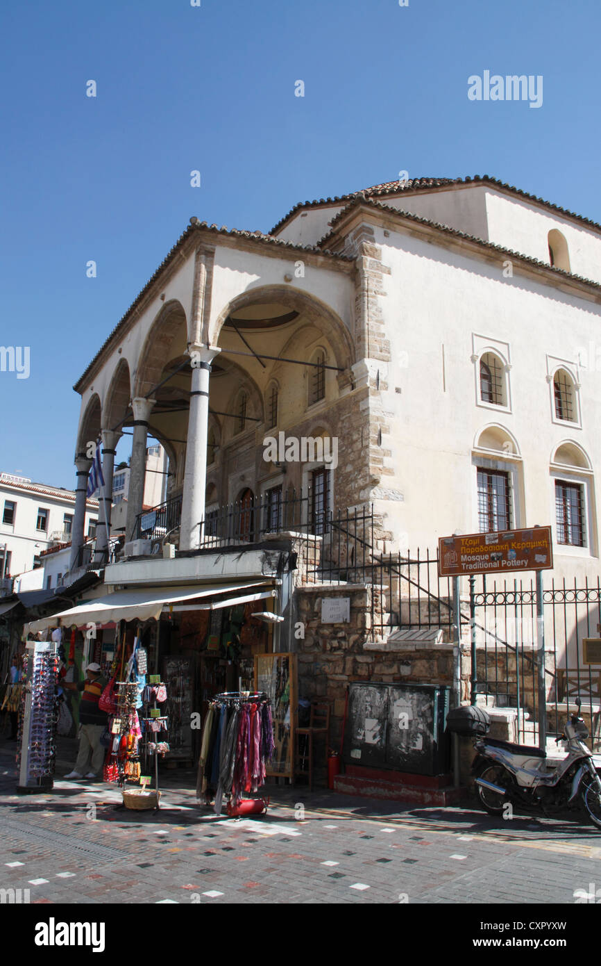 Musée d'Art Populaire grec, hébergé dans le Tzistaraki "Tzami" (mosquée), de la place Monastiraki, Athènes, Attique, Grèce Banque D'Images
