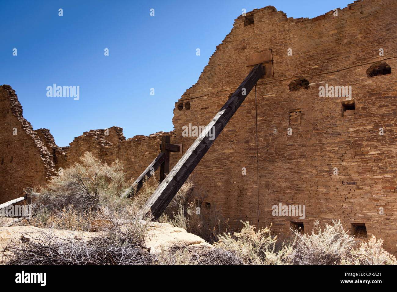 Le Chaco, National Historical Park, site du patrimoine mondial, New Mexico, USA Banque D'Images