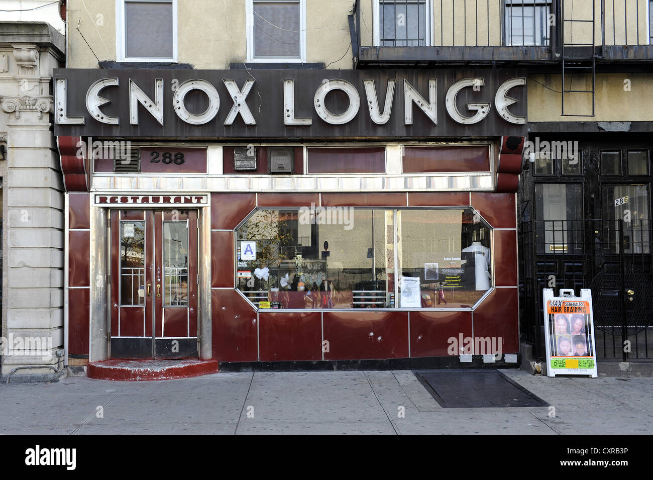 Lenox Lounge, club de jazz de Harlem, Manhattan, New York City, New York, USA, Amérique du Nord Banque D'Images
