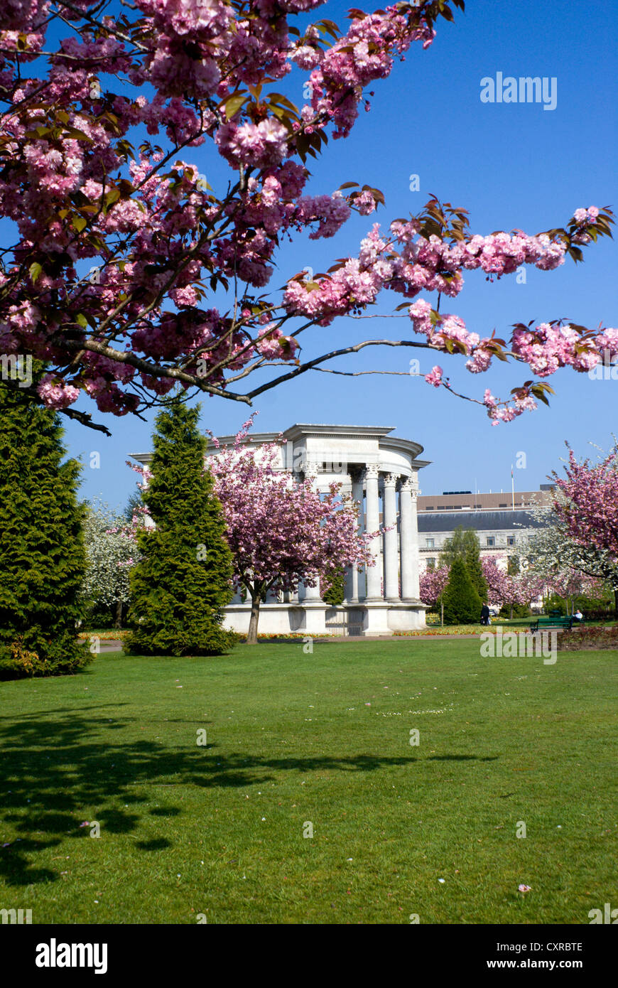 War Memorial alexandra gardens cathays park Cardiff Wales UK Banque D'Images