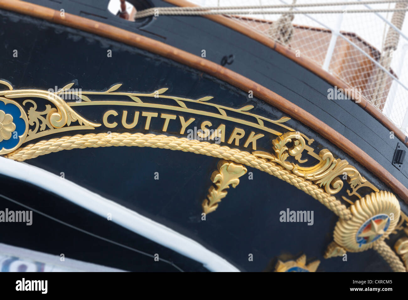 Le Cutty Sark clipper thé entièrement restauré et rénové à partir de 1800 Banque D'Images