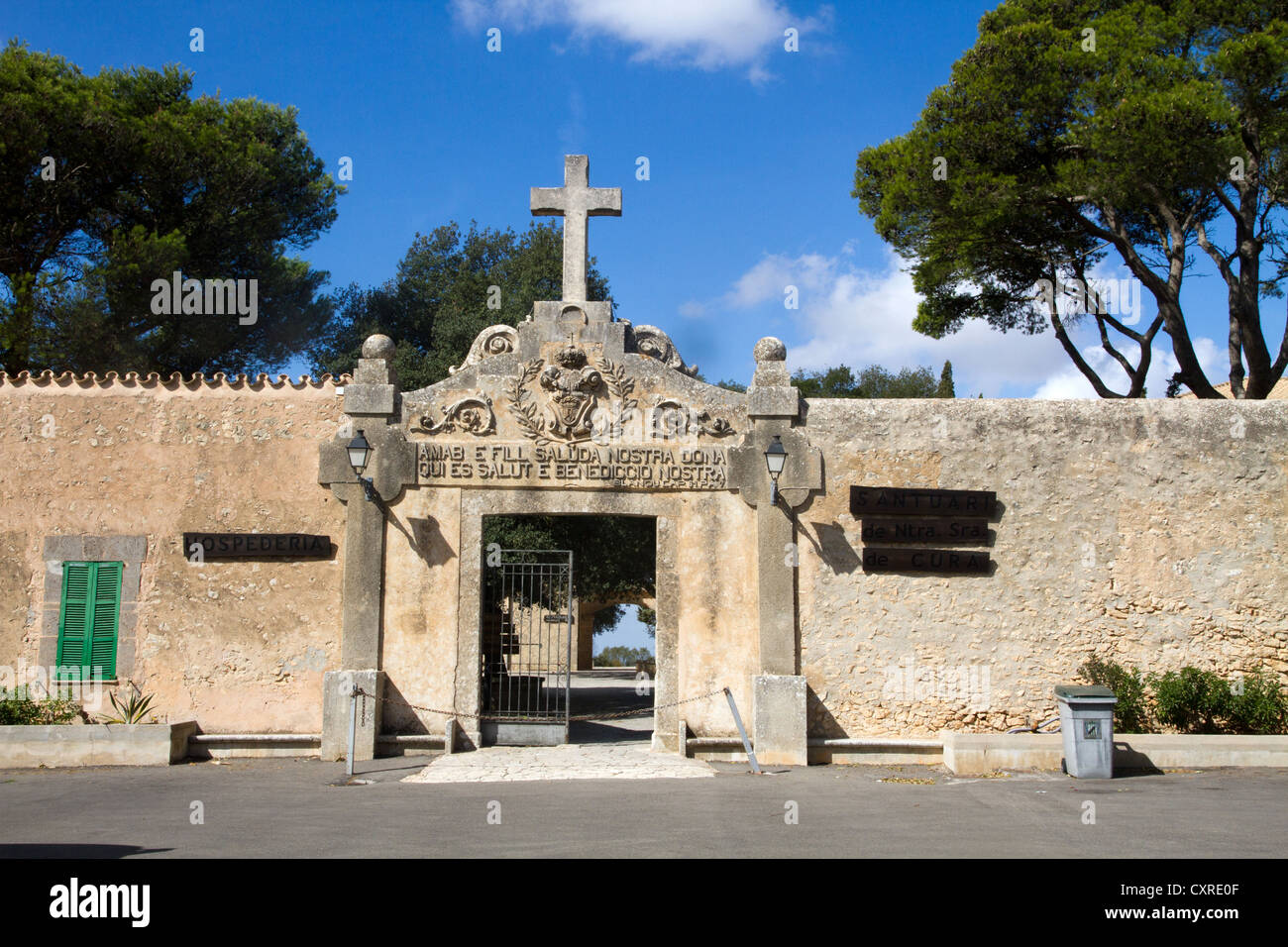 Sanctuaire de Nostra Senyora de Cura Puig de Randa Majorque Îles Baléares Espagne Banque D'Images