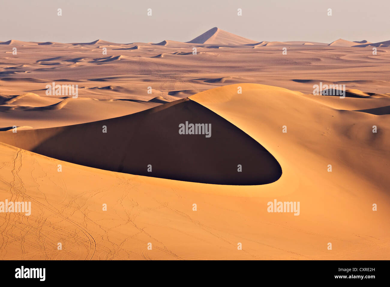 Dunes de sable, Ica, Huacachina, Atacama, le Pérou, Amérique du Sud Banque D'Images