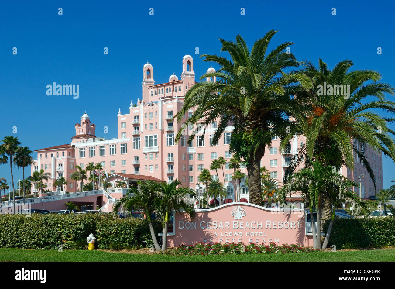 Don Cesar Beach Resort, Saint Pete Beach, Saint Petersburg, Florida, USA Banque D'Images