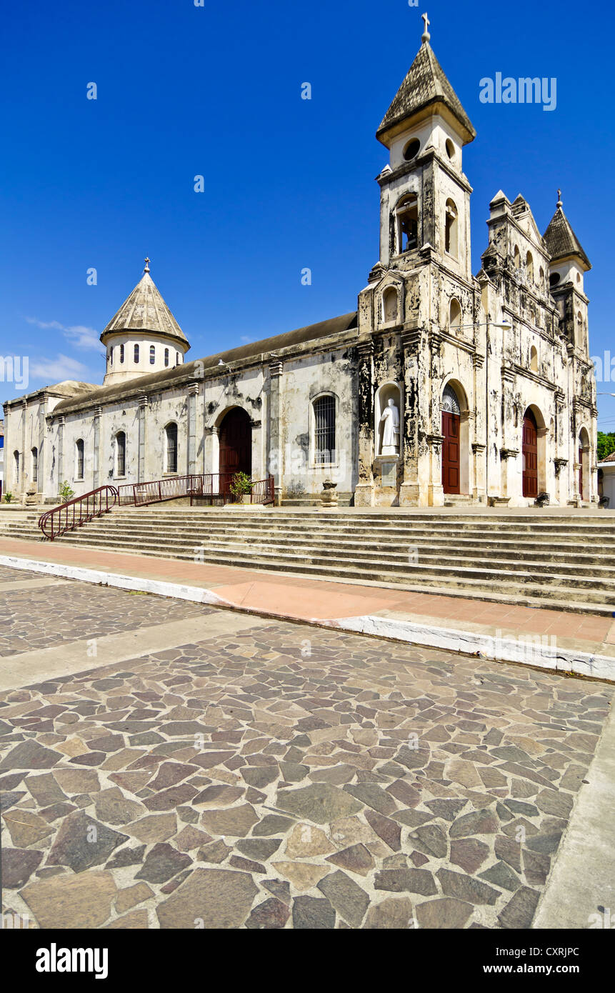 Eglise de Guadalupe l'église, construite en 1624 -1626, Granada, Nicaragua, Amérique Centrale Banque D'Images