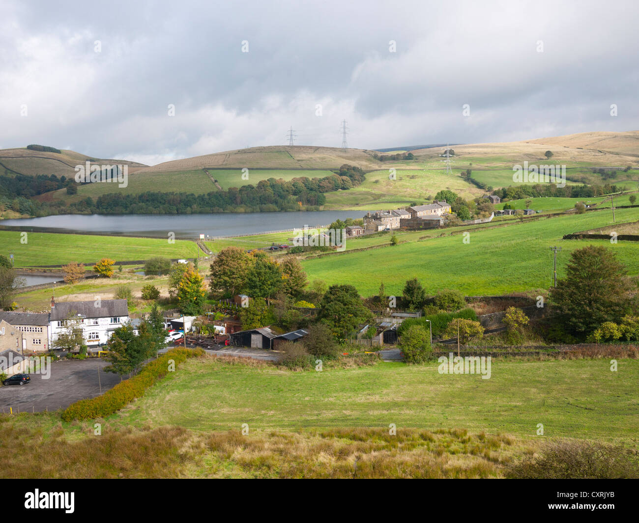 Réservoir d'Ogden, Piethorne Valley Milnrow, Rochdale,Greater Manchester, UK. Banque D'Images