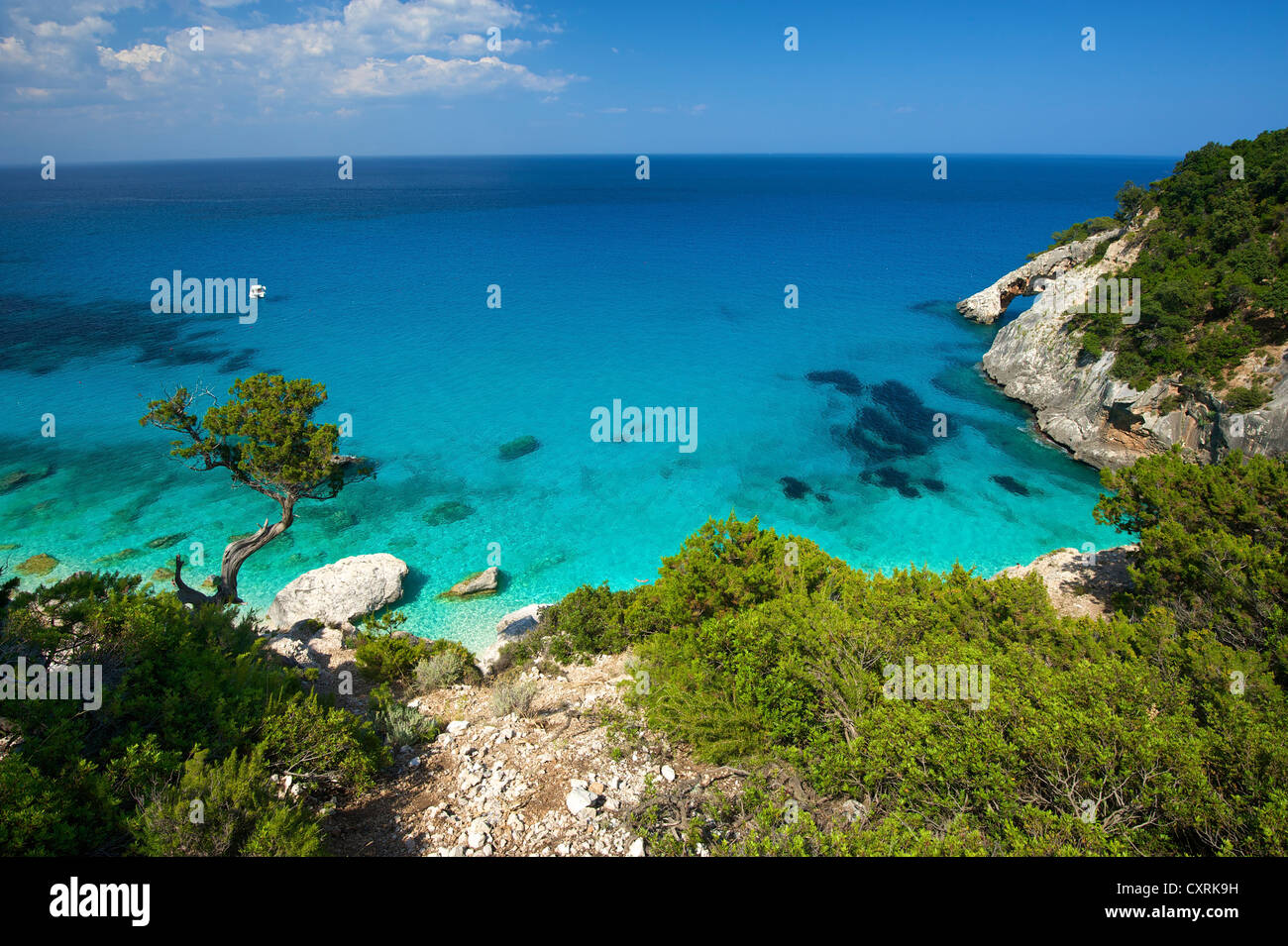 La baie de Cala Goloritze, Golfo di Orosei, parc national du Gennargentu, Sardaigne, Italie, Europe Banque D'Images