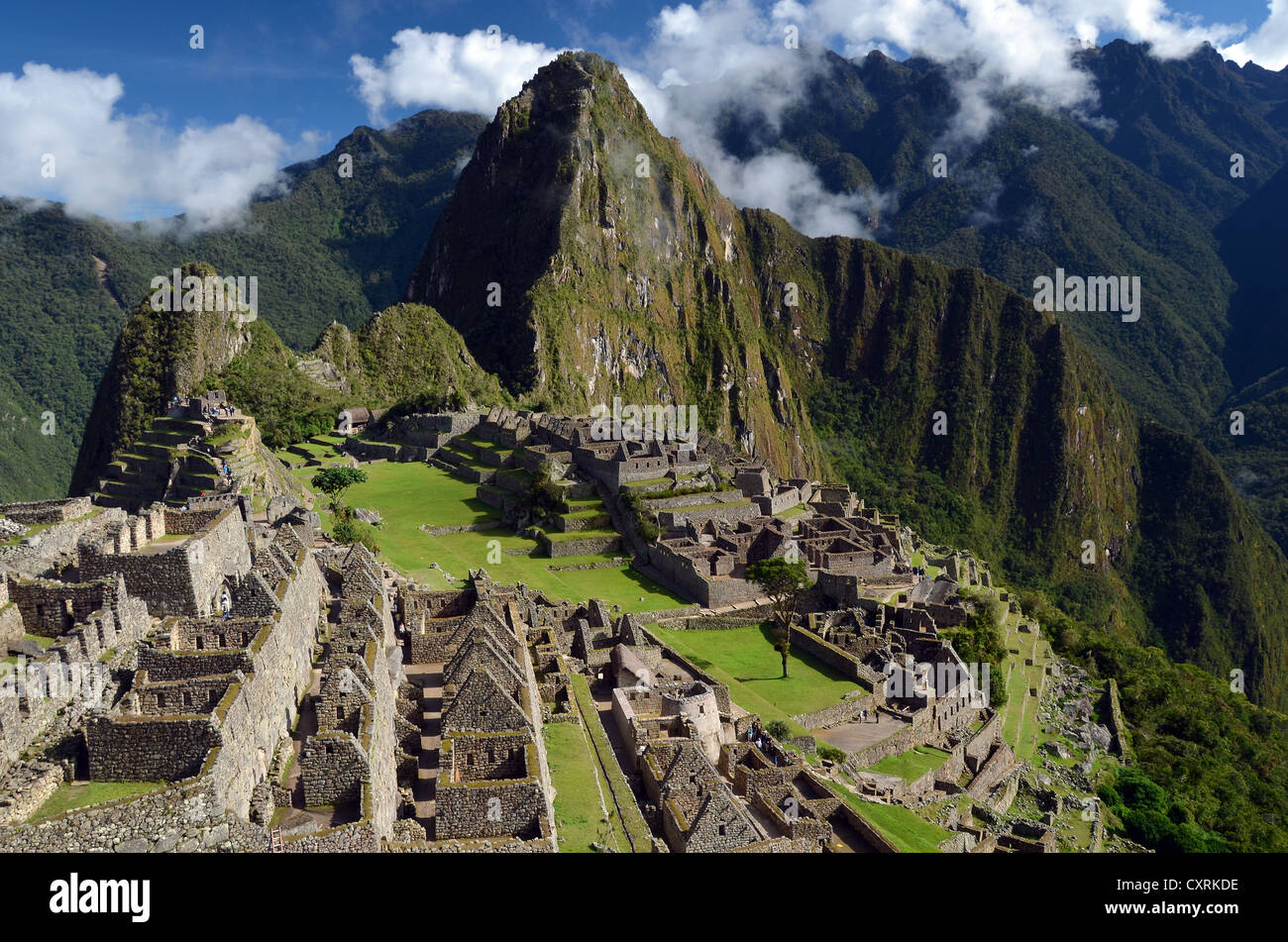 Ruines incas de Machu picchu dans les Andes, site du patrimoine mondial de l'UNESCO, vallée de l'Urubamba, près de Cusco, Pérou, Amérique du Sud Banque D'Images