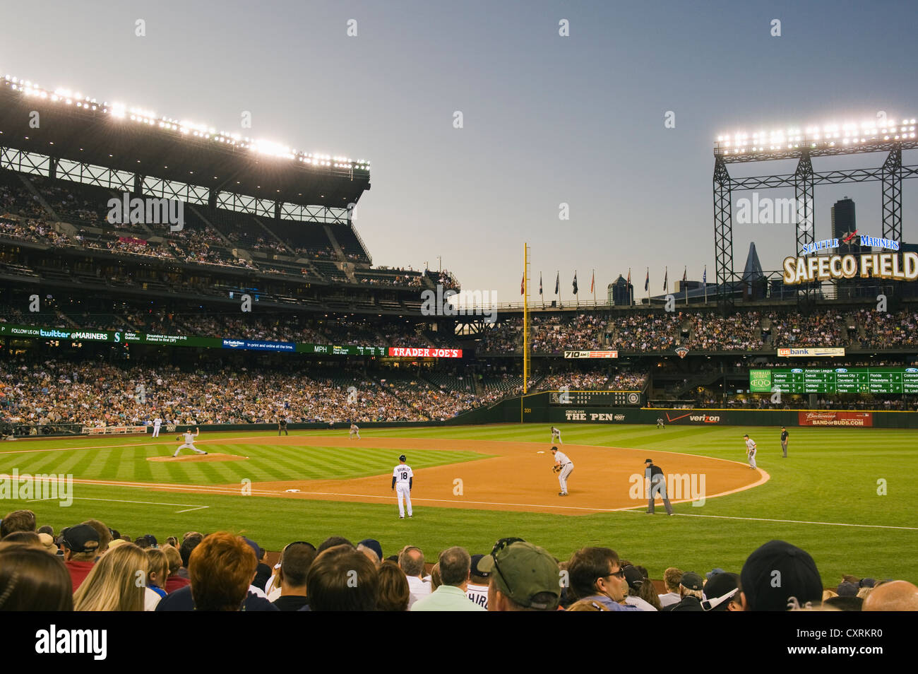 Mariners de Seattle vs White Sox de Chicago, Safeco Field, le 27 août, 2011 Seattle, WA Banque D'Images