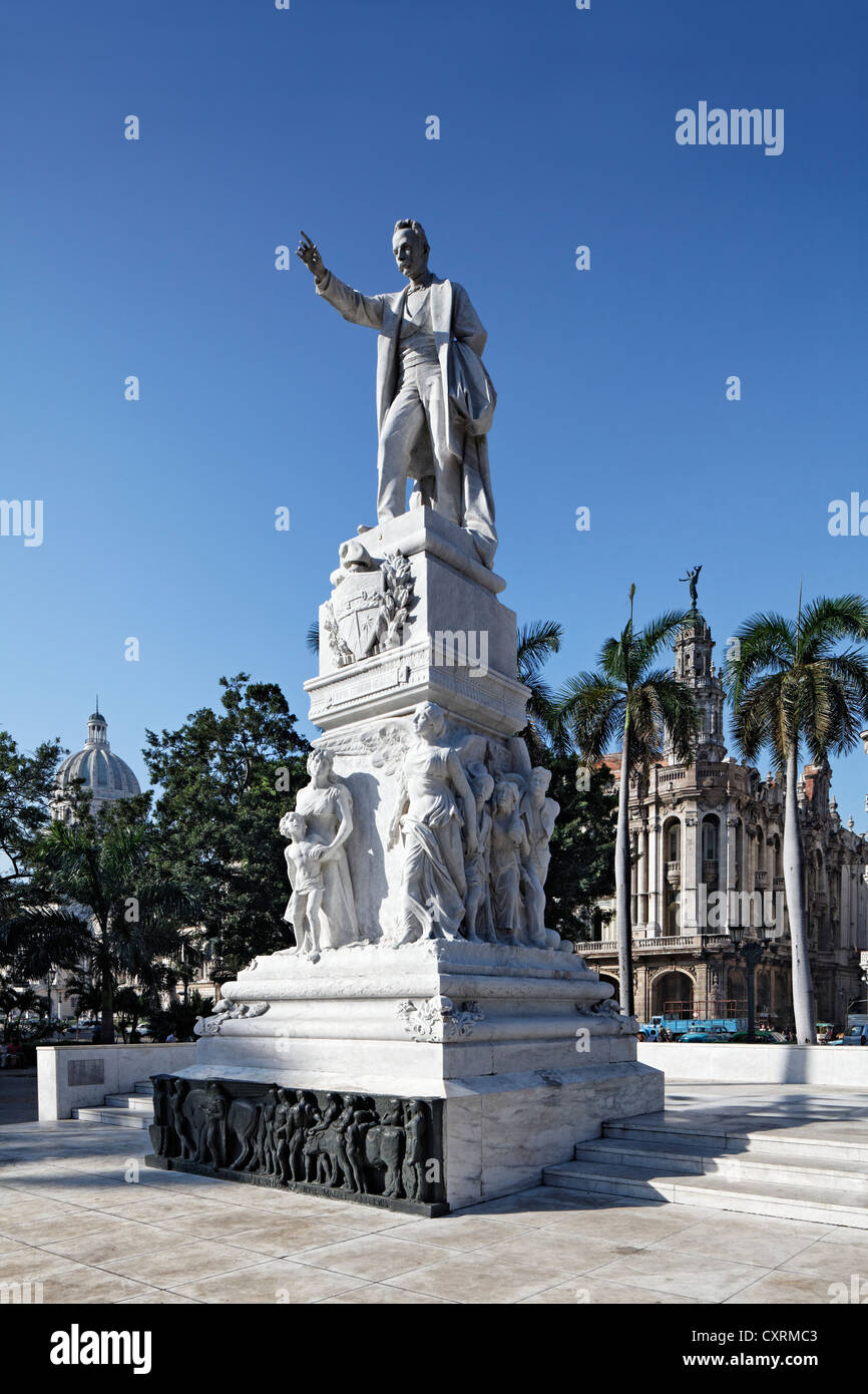 Monument aux héros national José Martí, écrivain, poète, Paseo de Martí, Villa San Cristobal de La Habana, La Habana, La Havane Banque D'Images