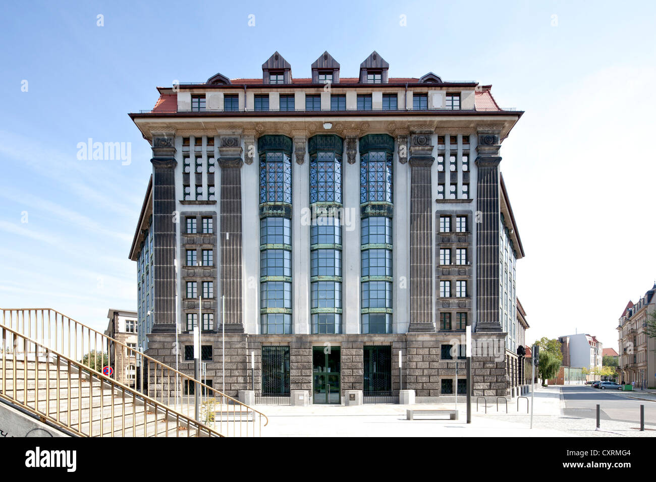Archives de l'État principal Saxon, Neustadt, Dresde, Saxe, Allemagne, Europe, PublicGround Banque D'Images
