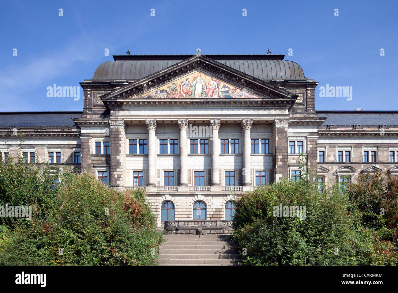 Ministère des finances, Saxon, Neustadt de Dresde, Saxe, Allemagne, Europe, PublicGround Banque D'Images