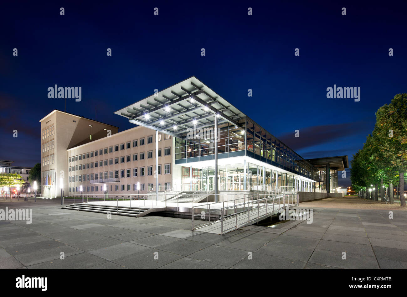 Le Parlement saxon, plénière hall, Dresde, Saxe, Allemagne, Europe, PublicGround Banque D'Images
