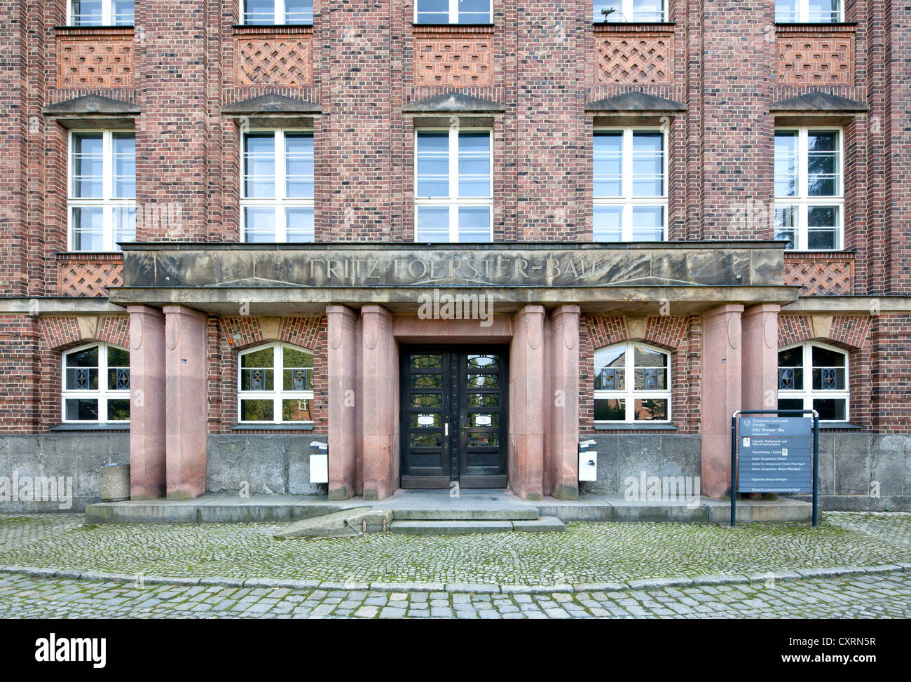 Université technique de Dresde, Fritz-Foerster-Building, Dresde, Saxe, Allemagne, Europe, PublicGround Banque D'Images